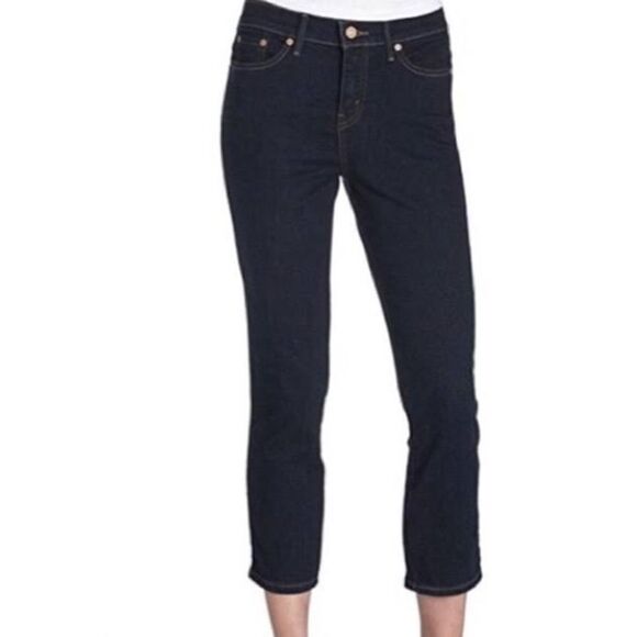 Levi Strauss Women’s Blue Perfectly Slimming 512 Ankle Pencil Size 6 Medium - Picture 1 of 11